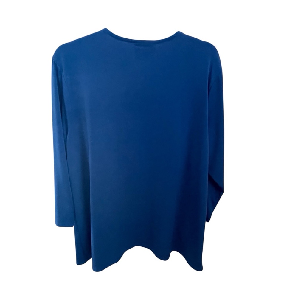 Monterey Bay Royal Blue Cardigan Fly Away Cascade Front - 1X - Picture 2 of 8